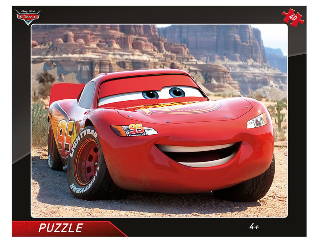 Puzzle Disney Cars: Blesk McQueen 40 dielikov