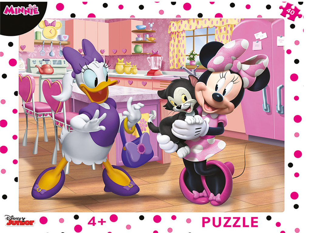 Puzzle Disney Ružová Minnie 40 dielikov