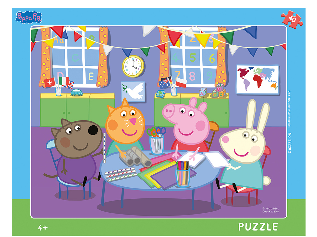 Puzzle Peppa Pig: V škôlke 40 dielikov
