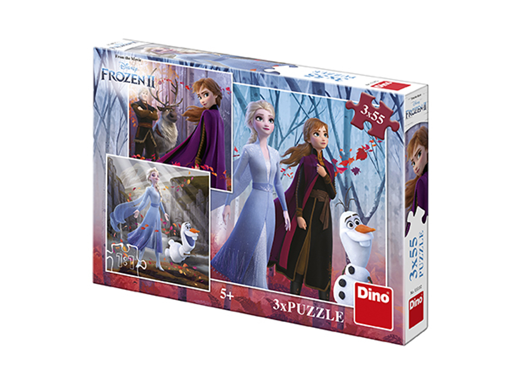Puzzle Frozen II 3x55 dielikov