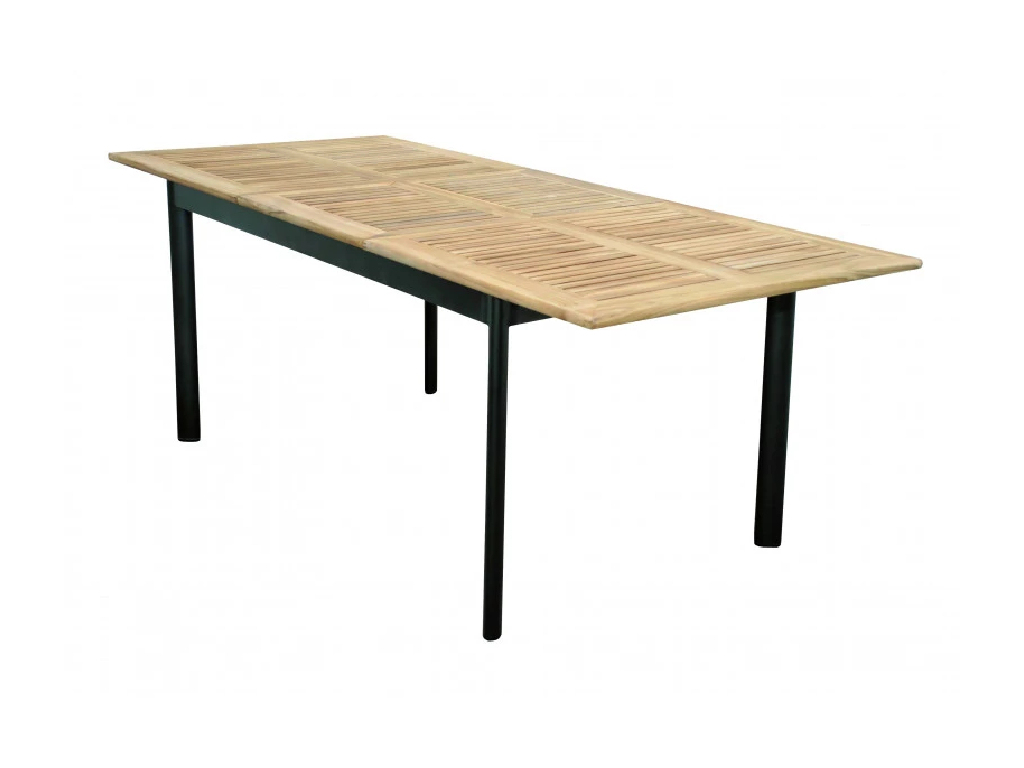 Stôl rozkladací s teakovou doskou, CONCEPT