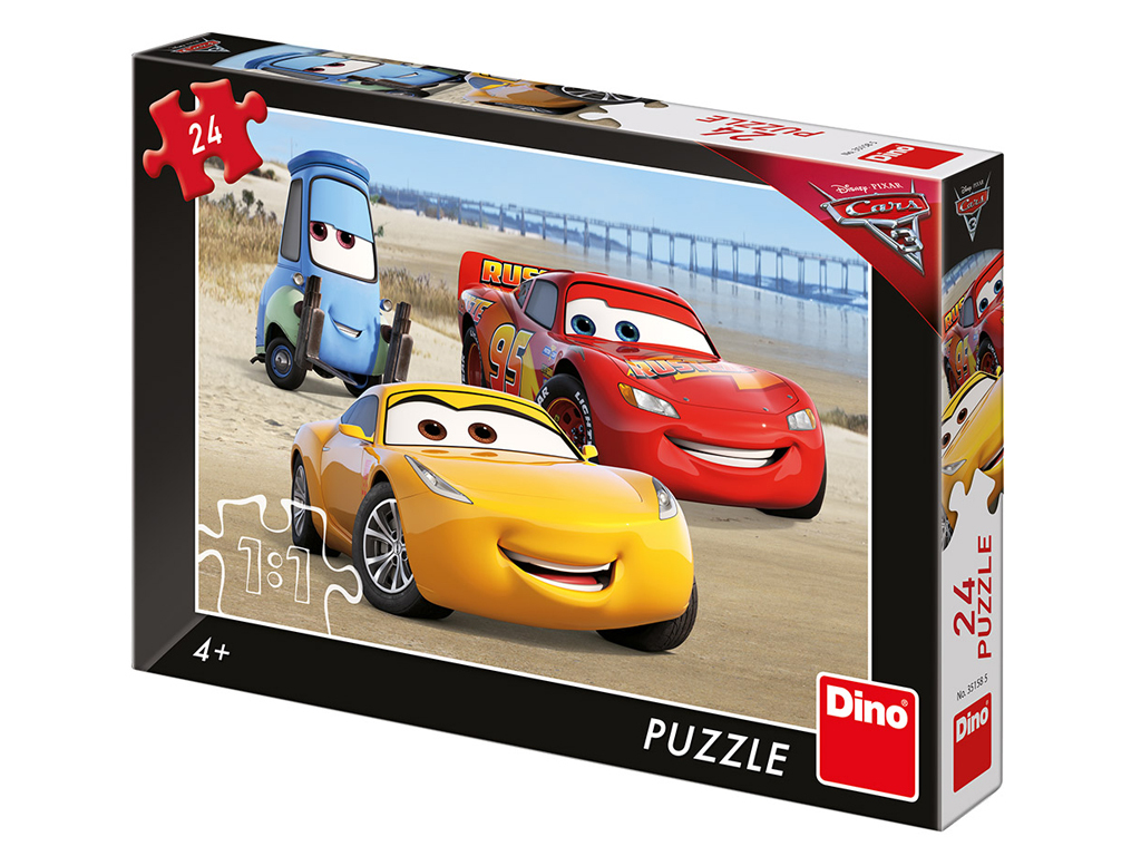 Puzzle Disney Cars 3: Na pláži 24 dielikov