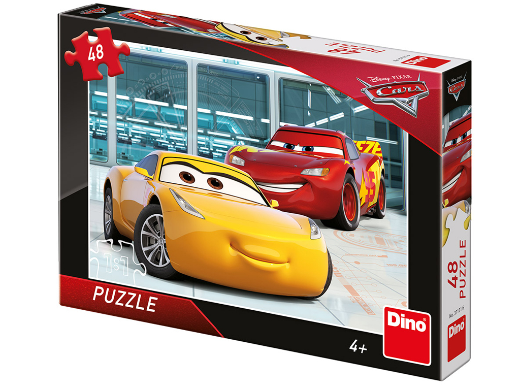 Puzzle Disney Cars 3: Príprava 48 dielikov