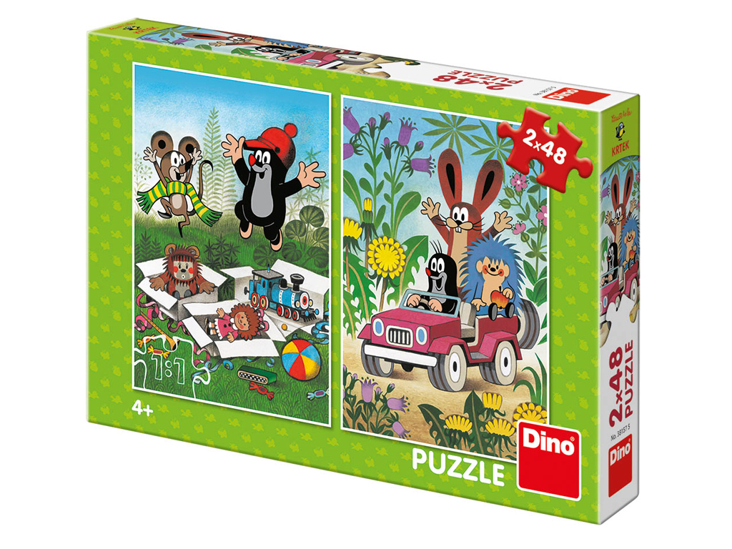 Puzzle Krtko sa raduje 2x48 dielikov