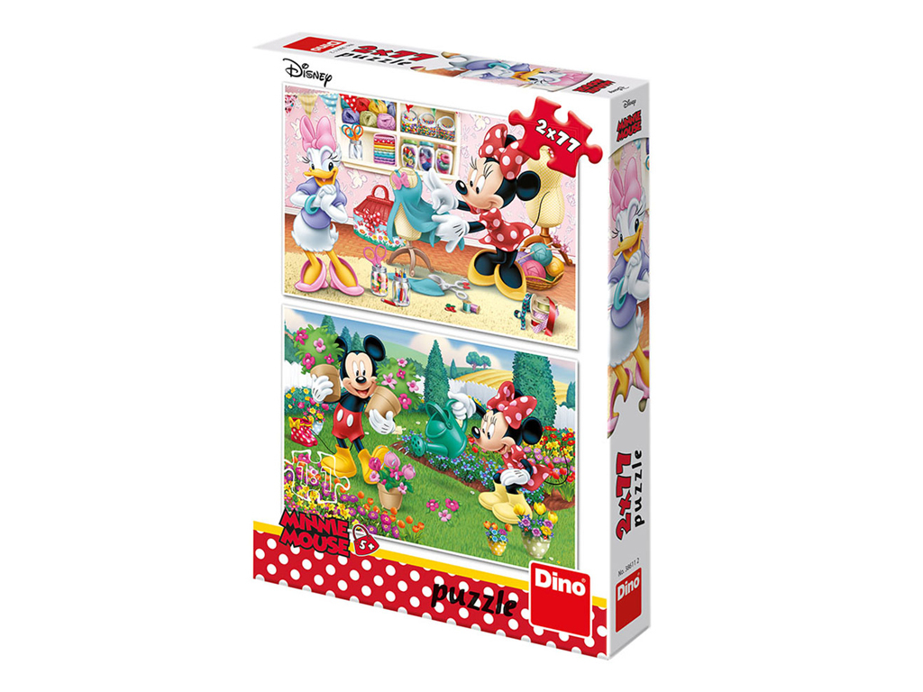Puzzle Disney Pracovitá Minnie 2x77 dielikov