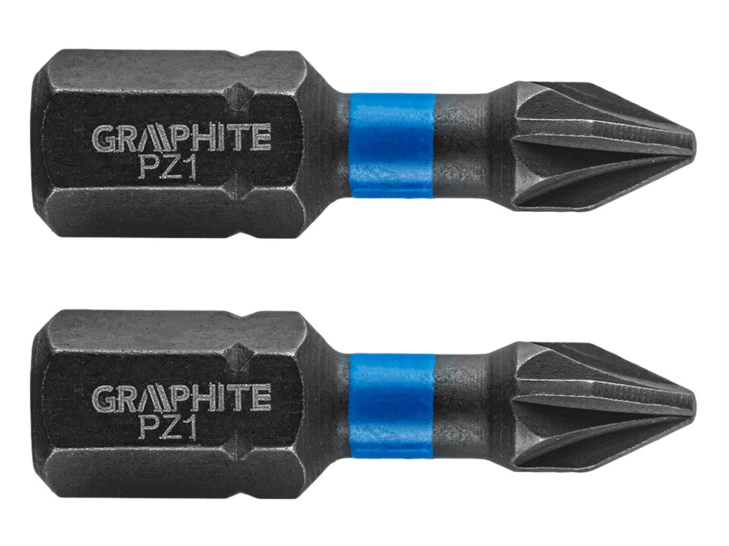 Bit krížový rázový Pozidriv, PZ, GRAPHITE