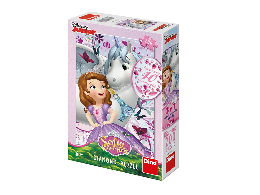 Puzzle Disney Sofia a jednorožec 200 dielikov