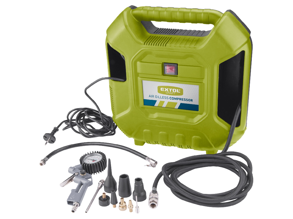 Kompresor bezolejový, 1100 W, EXTOL CRAFT
