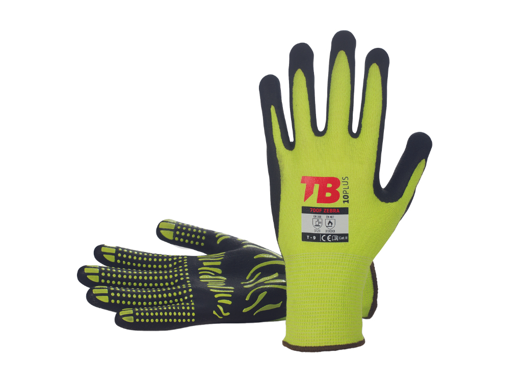 Rukavice máčané v nitrile TB 700F ZEBRA, CERVA