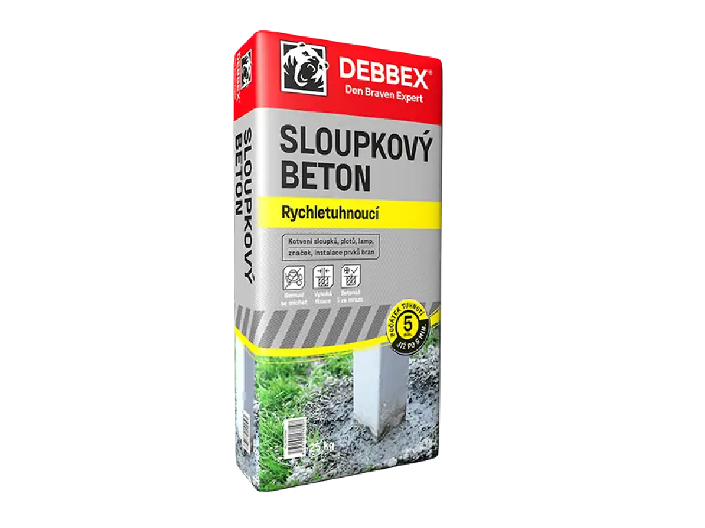 Betón stĺpikový rýchlotuhnúci, Den Braven