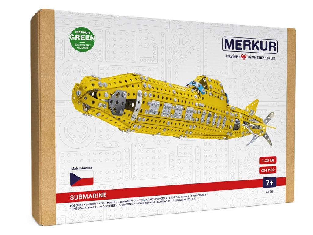 Merkur stavebnica - ponorka, 654 dielov