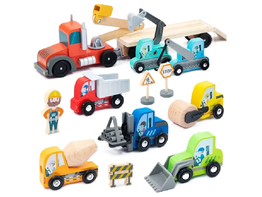 Sada transportéra stavebných vozidiel, UMU Toys
