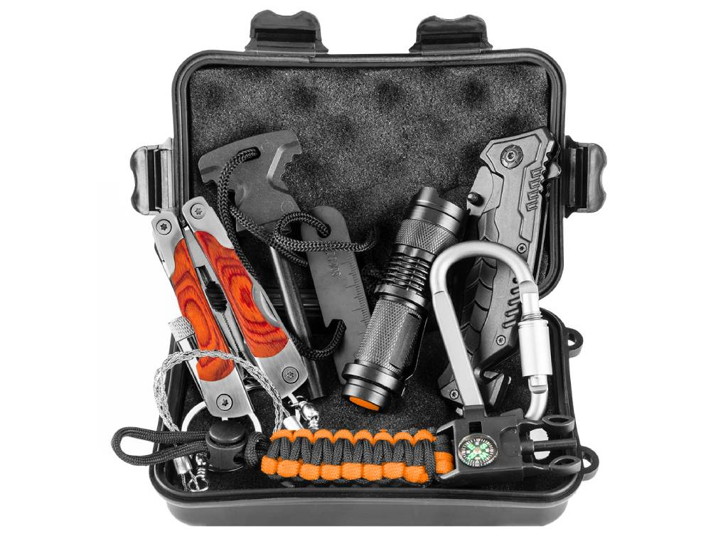 Súprava na prežitie 8v1 v krabici NEO tools