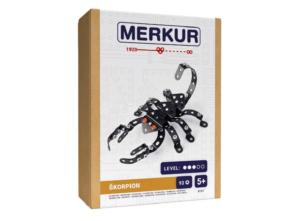 Merkur stavebnica - Chrobáčikovia - Škorpión, 93 dielov