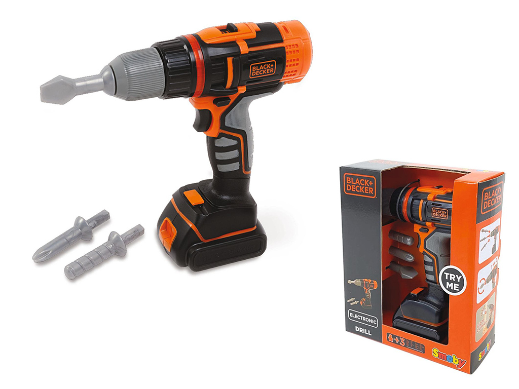 Black & Decker detská elektronická aku vŕtačka/skrutkovač