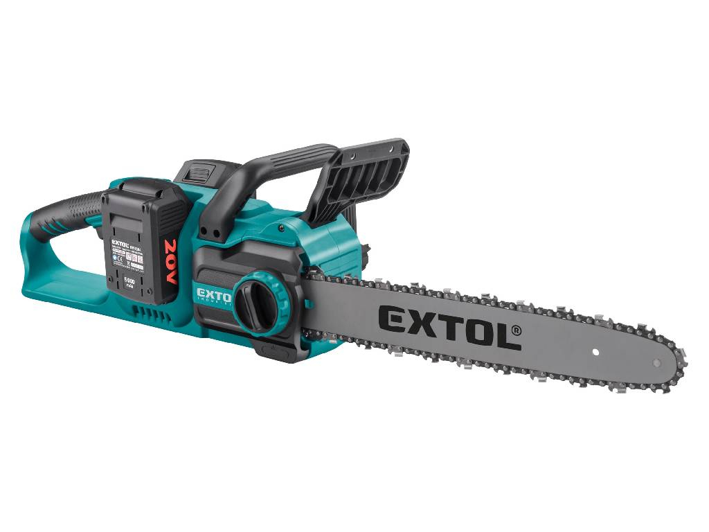 Píla reťazová aku BEZUHLÍKOVÁ SHARE20V, 400 mm, EXTOL INDUSTRIAL
