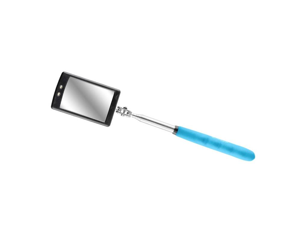 Zrkadielko štvorcové inšpekčné magnetické s LED diódami, RICHMANN