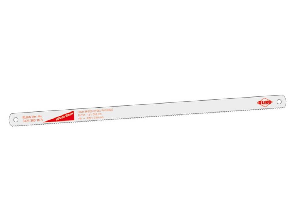 Pílový list ručný, HSS-Co Bihard cobalt, RUKO