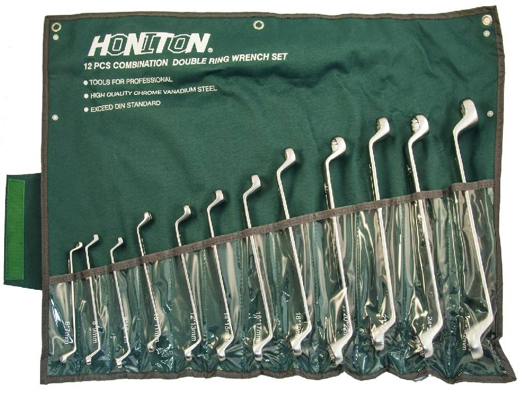 Sada očkových kľúčov vyhnutých 12 dielov, 6-32 mm, HONITON