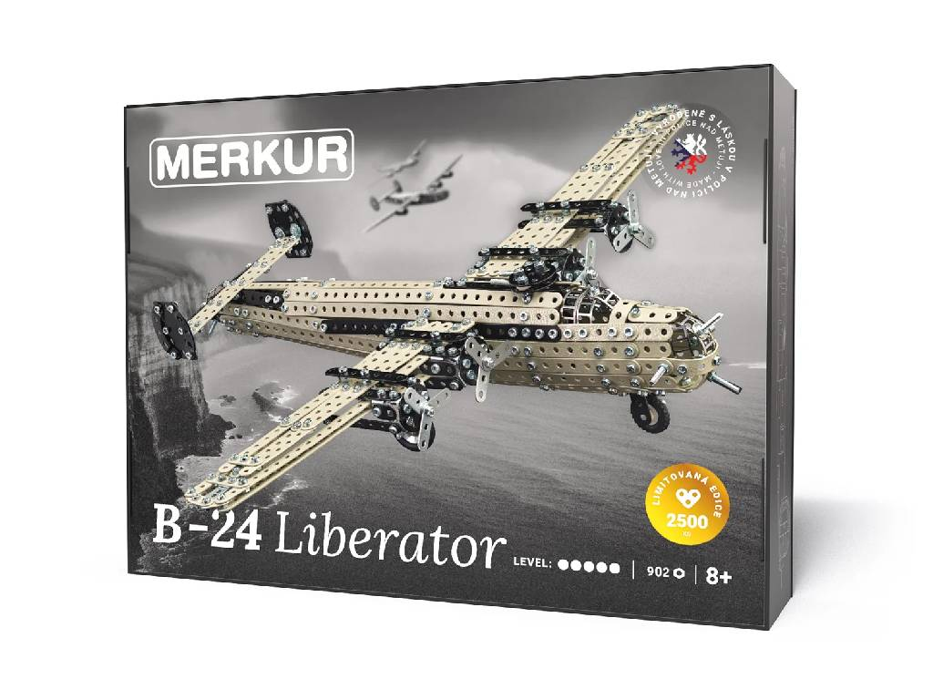 Merkur stavebnica - Bombardér B-24 Liberator, 902 dielov