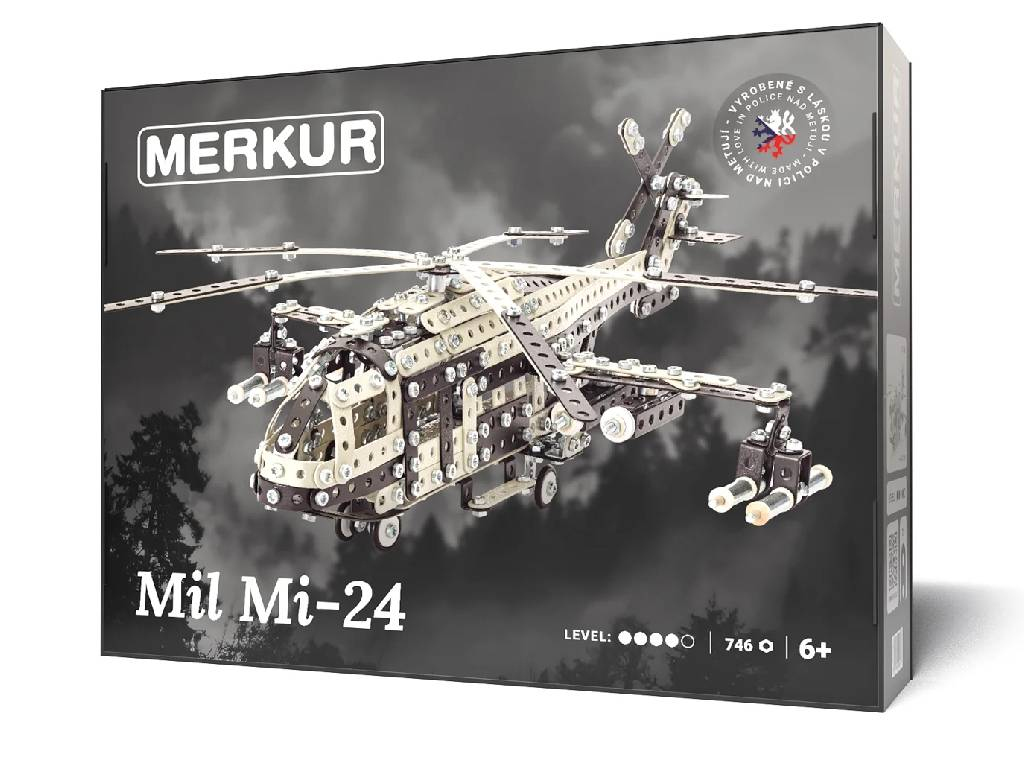 Merkur stavebnica - Vrtuľník Mil Mi-24, 746 dielov