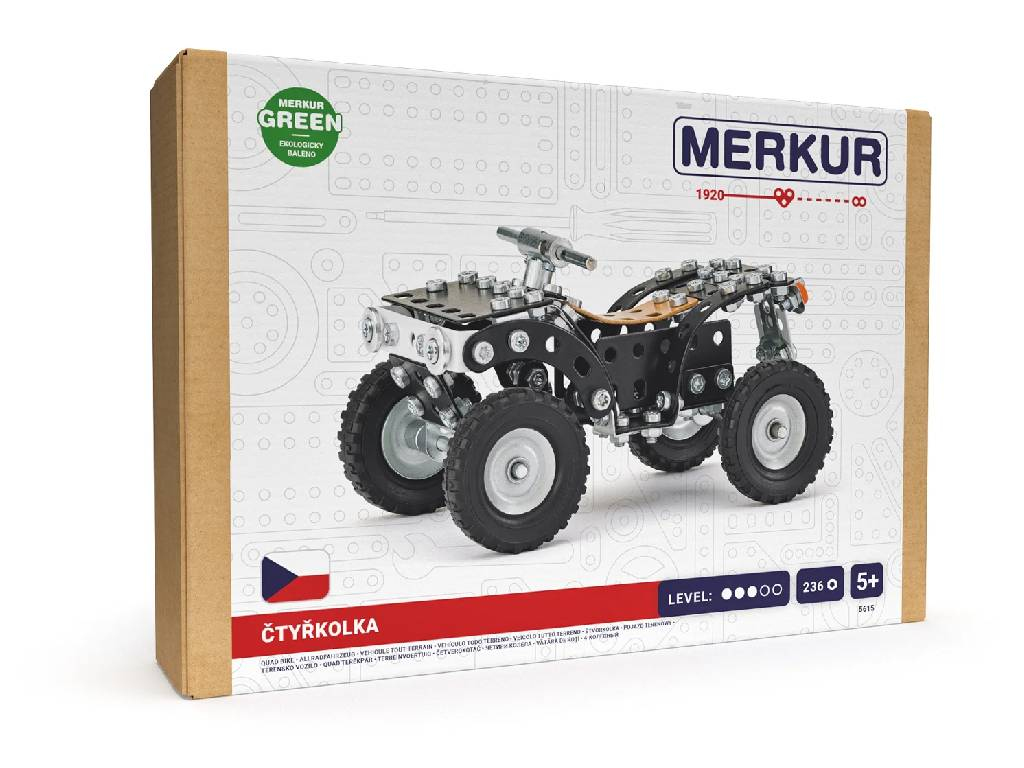 Merkur stavebnica - Štvorkolka, 236 dielov