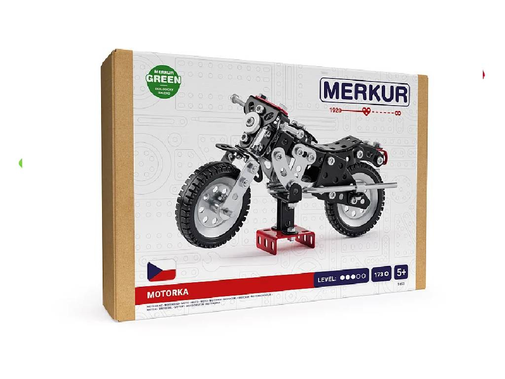 Merkur stavebnica - Motorka, 173 dielikov