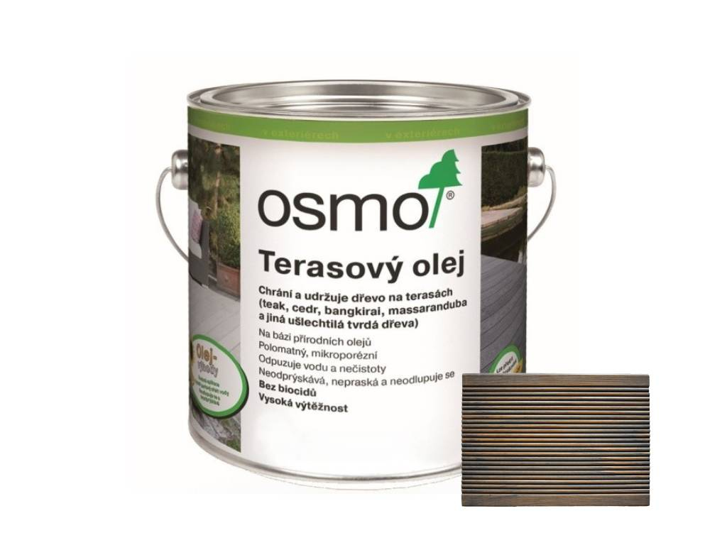 Olej terasový sivý, 019, OSMO