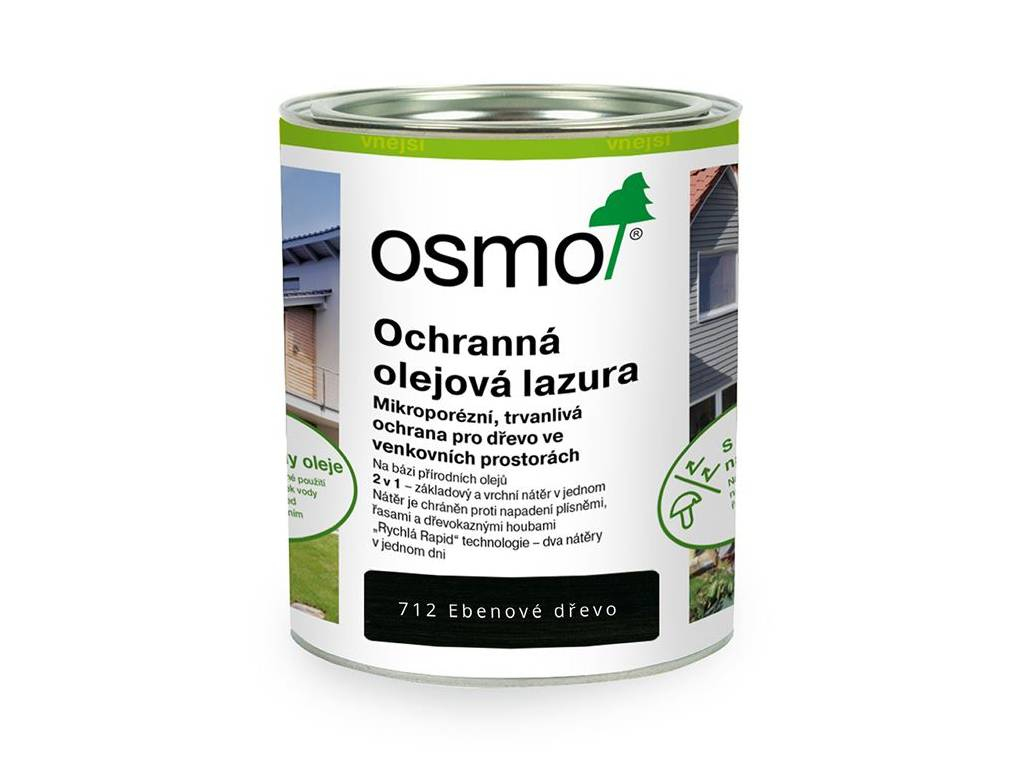 Olejová lazúra ochranná, Eben 712, OSMO