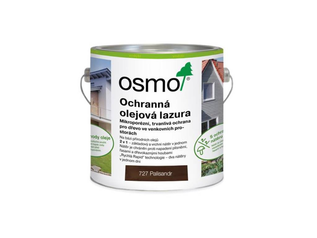 Olejová lazúra ochranná, Palisander 727, OSMO