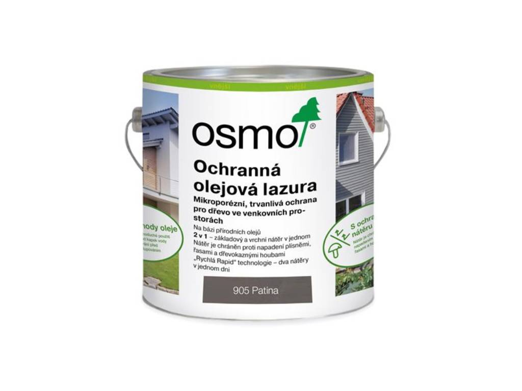 Olejová lazúra ochranná, Patina 905, OSMO
