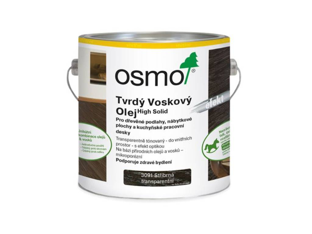 Olej tvrdý voskový (TVO), Strieborný 3091, OSMO