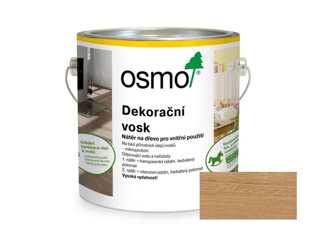 Vosk dekoračný transparentný bezfarebný 3101, OSMO