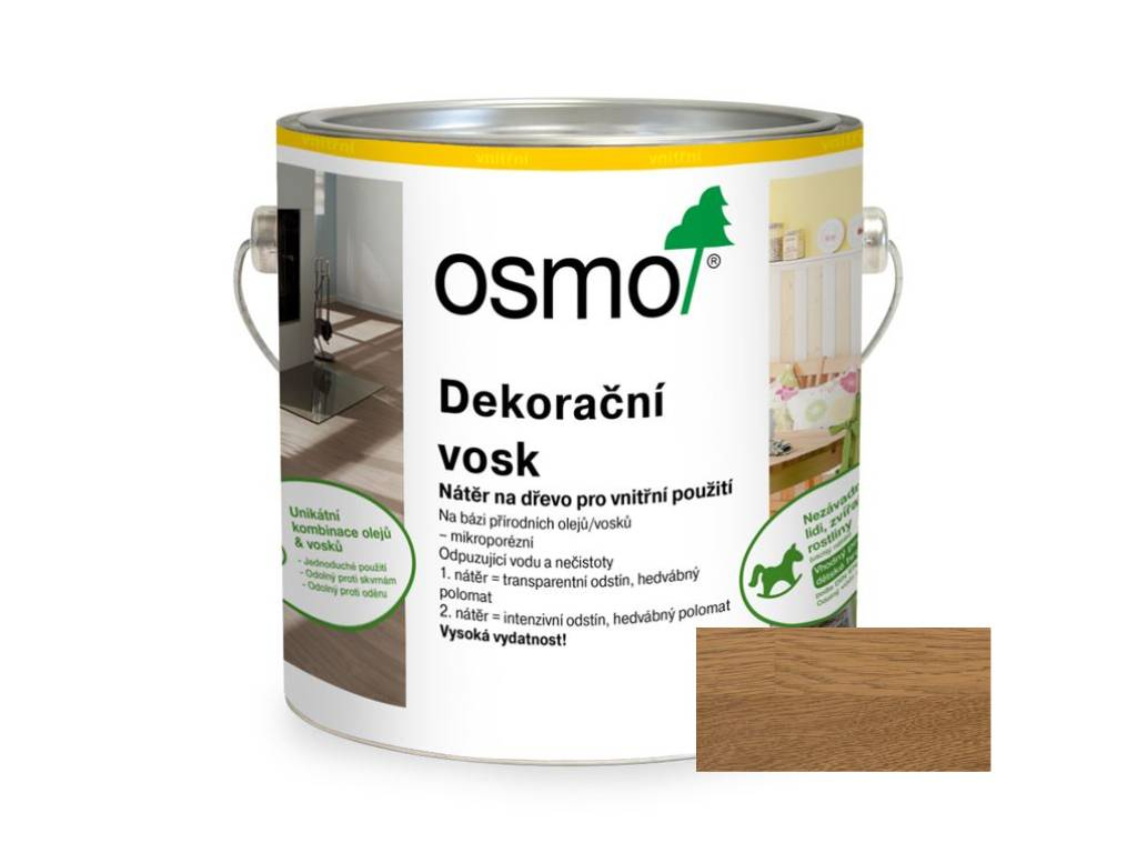 Vosk dekoračný transparentný Dub 3164, OSMO