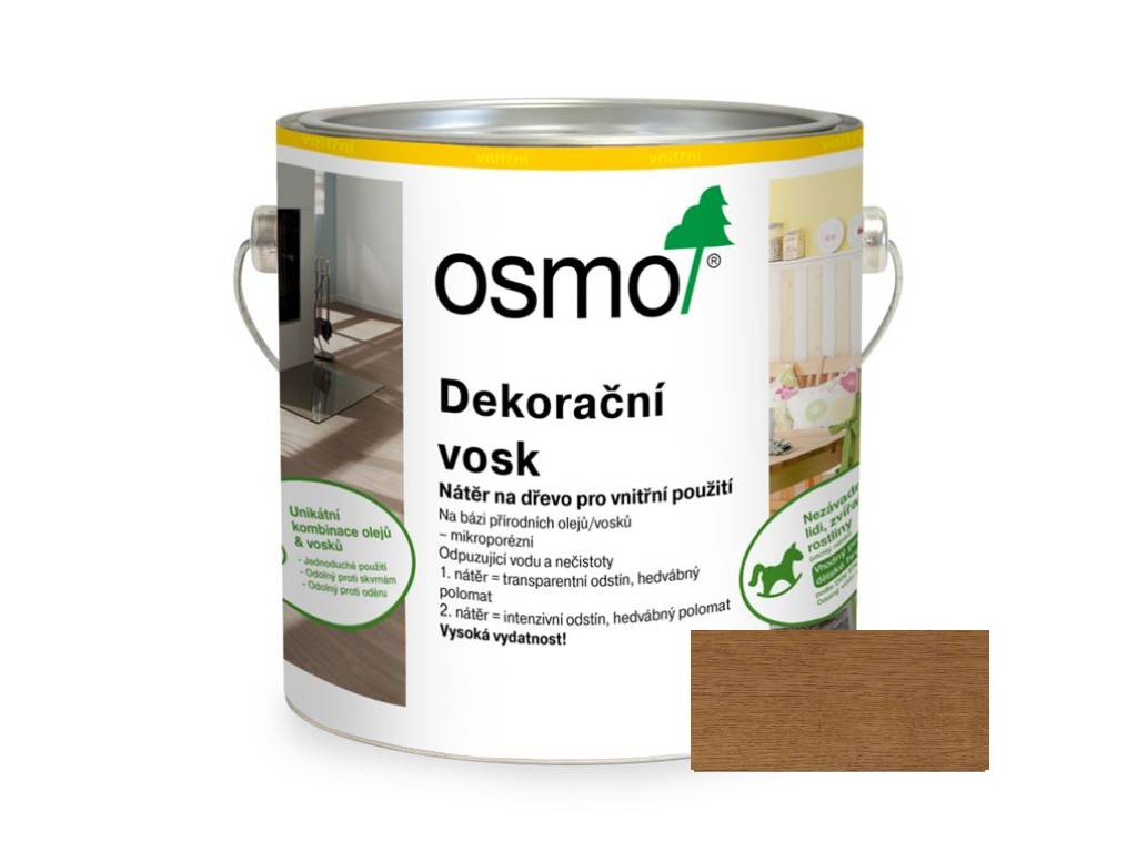 Vosk dekoračný transparentný Orech 3166, OSMO