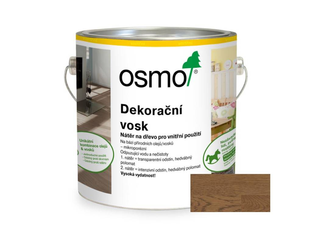 Vosk dekoračný transparentný Dub Antik 3168, OSMO