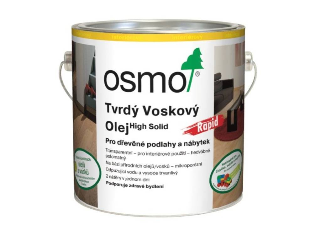 Olej tvrdý voskový bezfarebný RAPID 3232, OSMO