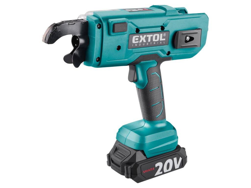 Viazač armatúr BRUSHLESS aku, SHARE20V, EXTOL INDUSTRIAL