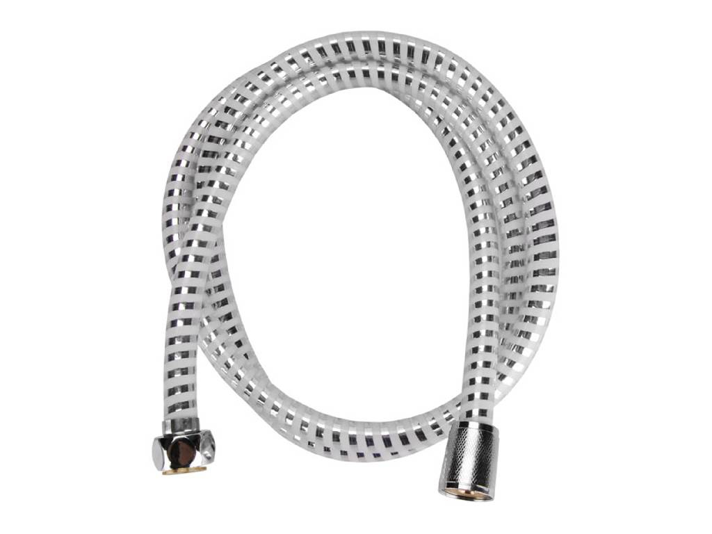 Hadica sprchová, strieborný pruh PVC, VIKING