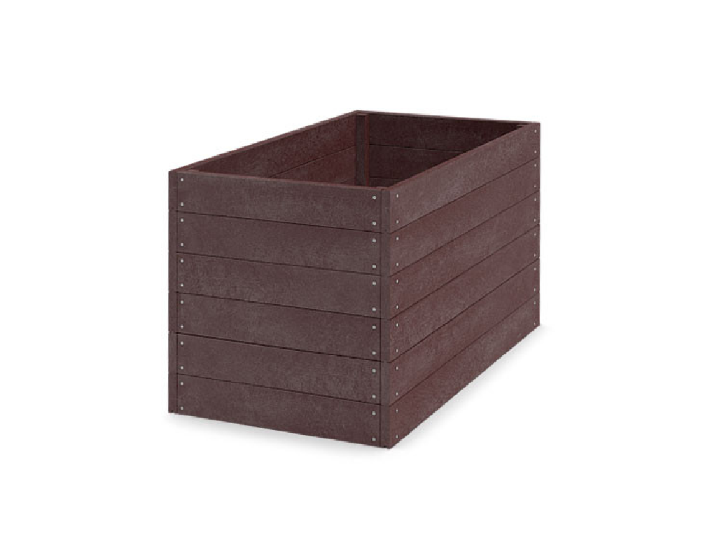 Záhon vyvýšený/kompostér, jednoduchý, hnedý, Traplast