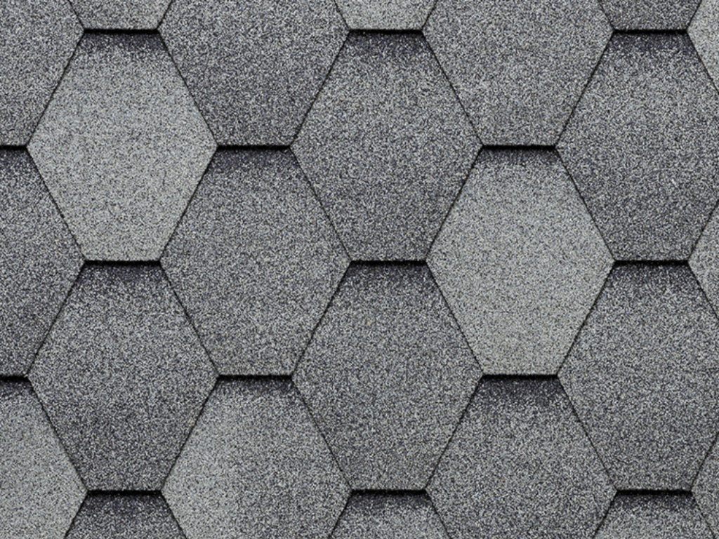 Šindeľ strešný, ECO ROOF Hexagonal, 269 MIXED SLATE, Tegola