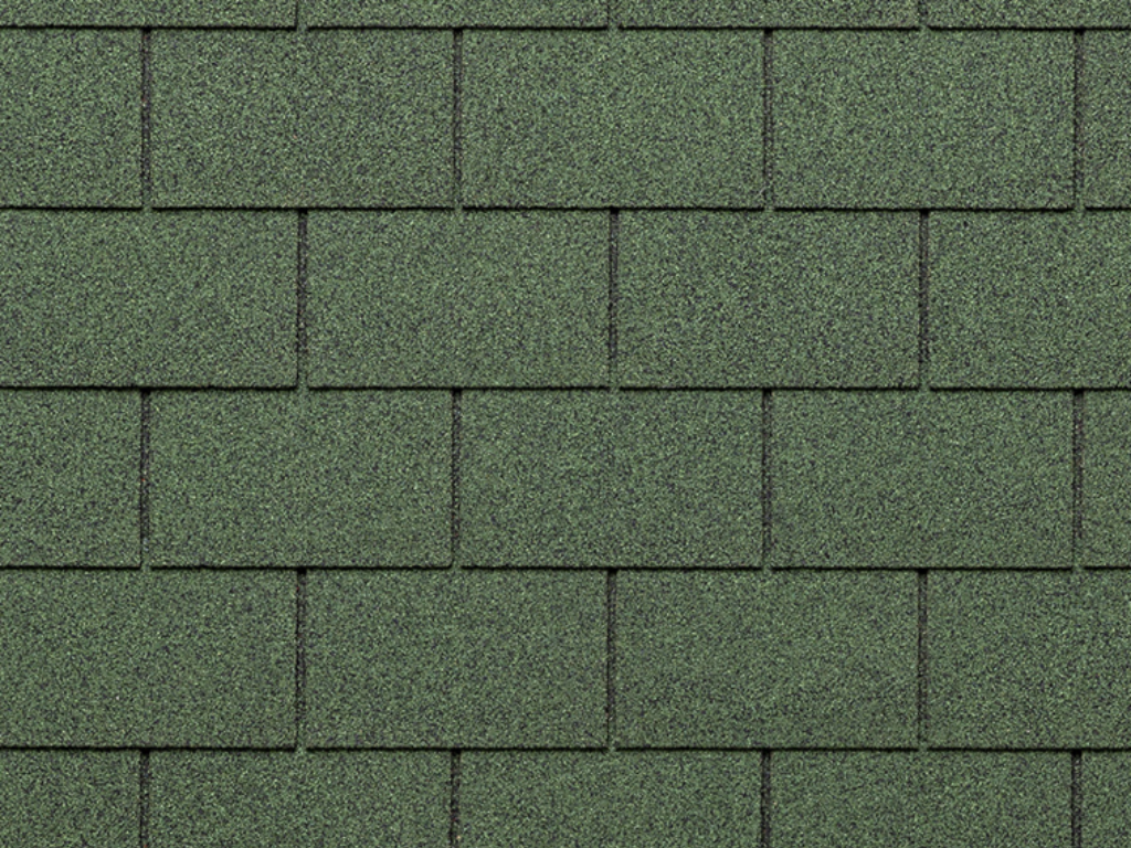 Šindeľ strešný, ECO ROOF Rectangular, 078 MIXED GREEN, Tegola