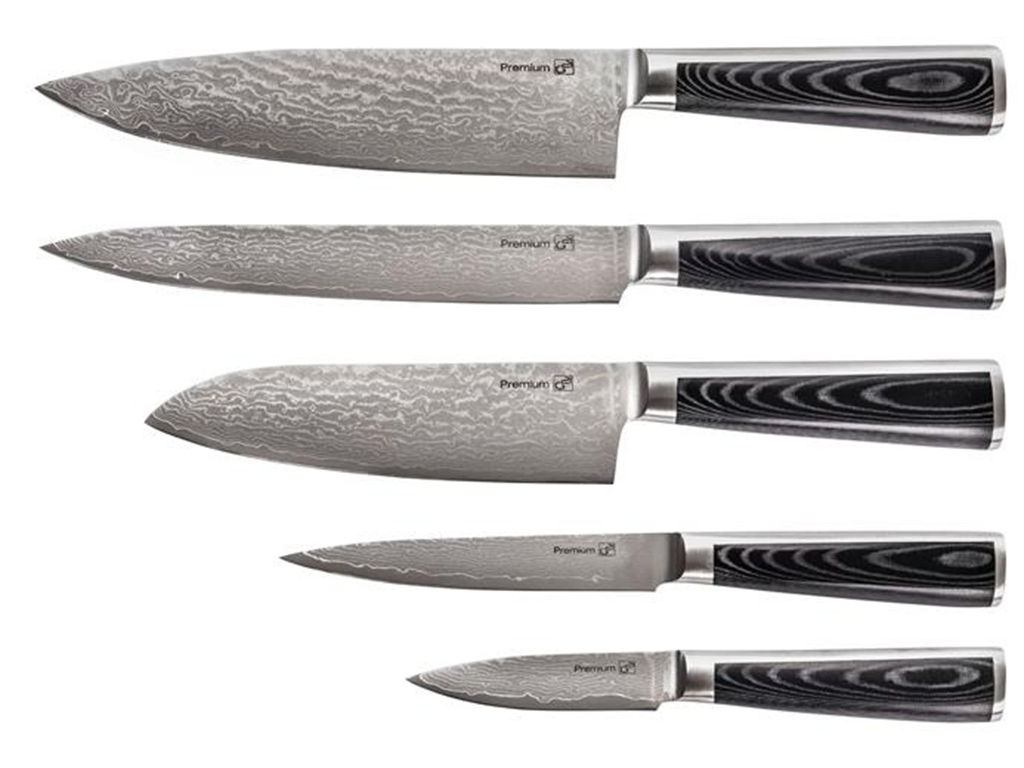 Sada nožov Damascus Premium v krabičke, G21