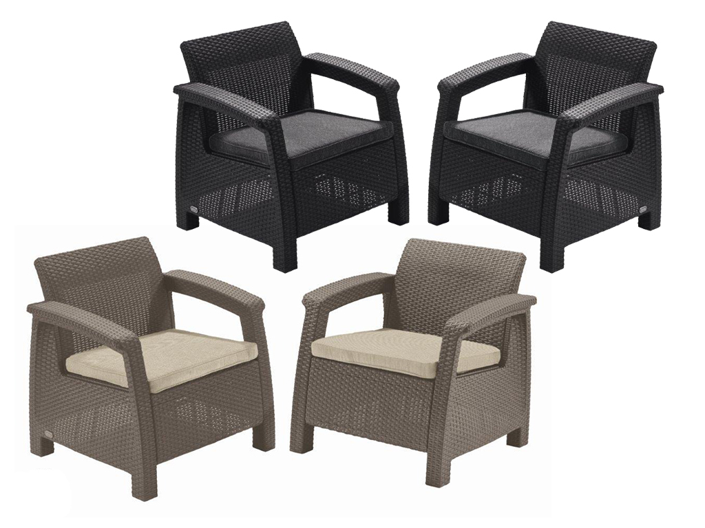 Set dvoch kresiel Corfu DUO, Keter