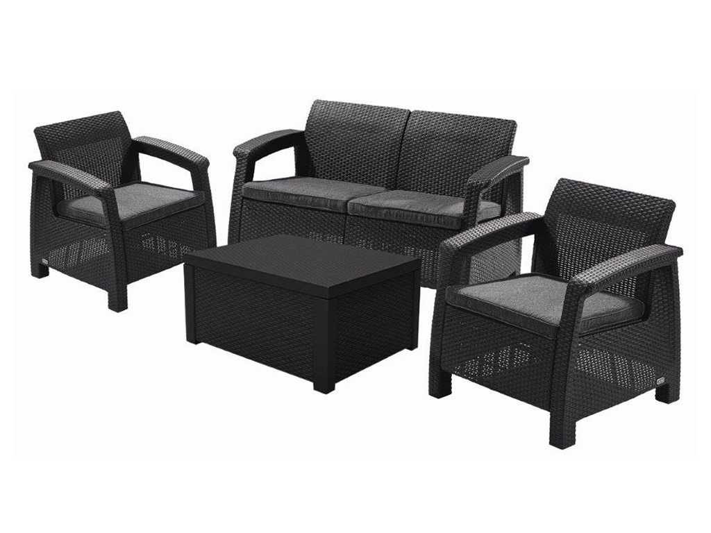 Set záhradného nábytku s boxom Corfu, Keter