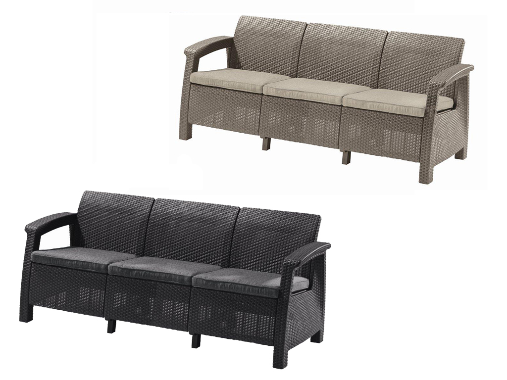 Záhradná trojsedačková pohovka Corfu love seat max, Keter