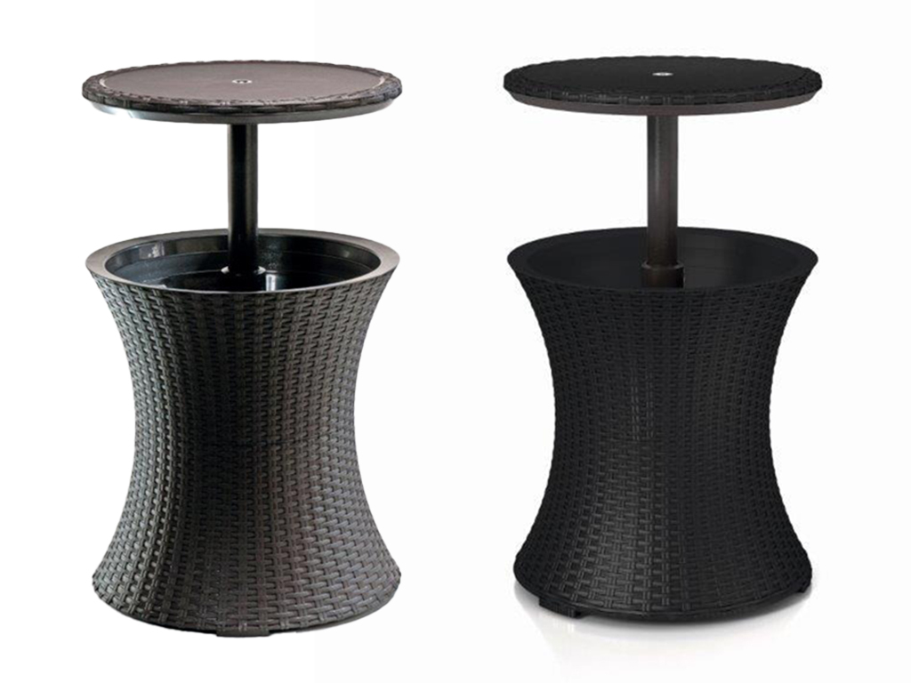 Rozkladací stolík s úložným priestorom Cool Bar Rattan, Keter