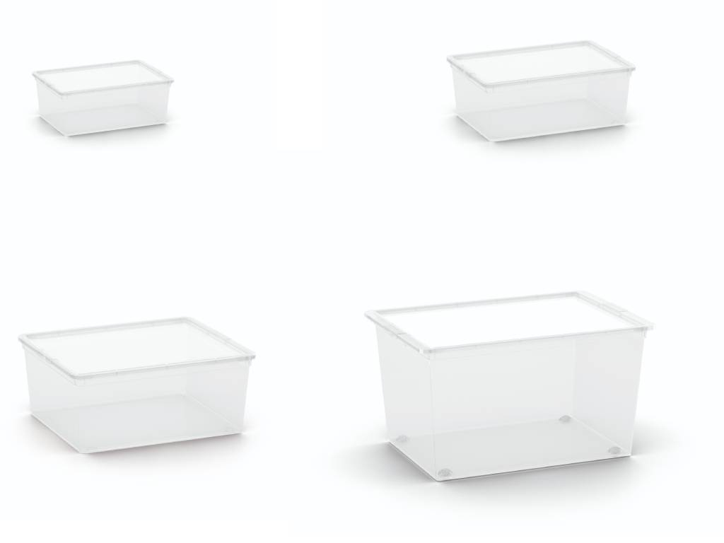 Úložný box uzatvárateľný transparentný Box C, Curver