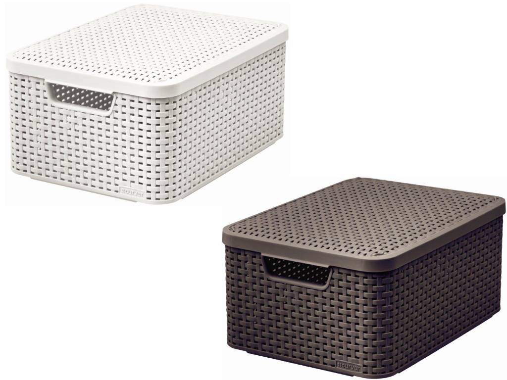Úložný box s vekom Style M, 18 l, Curver