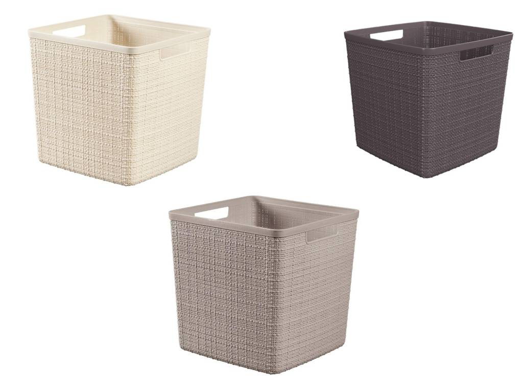 Úložný box Jute Cube, 17 l, Curver